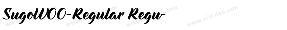 SugoW00-Regular Regu字体转换